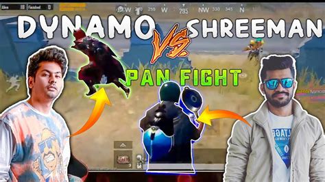 Dynamo Gaming Vs Shreeman Legend Funny Pan Fight In Bgmi Launch Funny