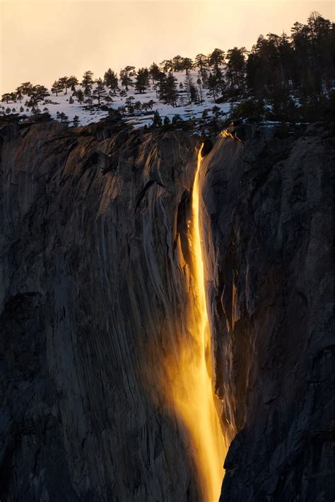 Yosemite fire falls : r/pics