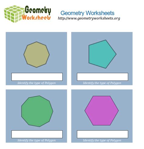 Geometry Worksheets For Identifying Polygons From 1 Geometry Worksheets Org