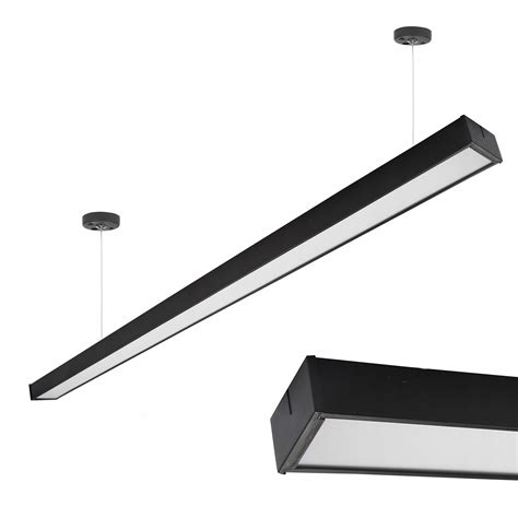 LAMPA WISZĄCA LED Liniowa biurowa 40W neutralna LX907 BLACK 40W NW