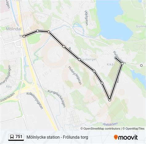 751 Route Schedules Stops Maps Mölndals Bro Updated