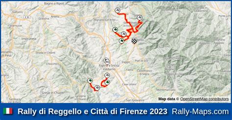 Maps Rally di Reggello e Città di Firenze 2023 CRZ Rally Maps