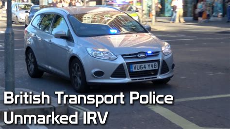 British Transport Police Unmarked Ford Focus Responding In London