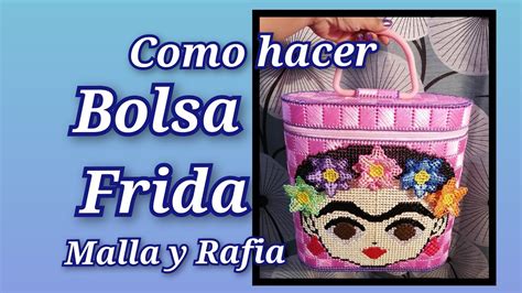 Como Hacer Una Bolsa De Frida De Malla Y Rafia Con Ziper Y Asa