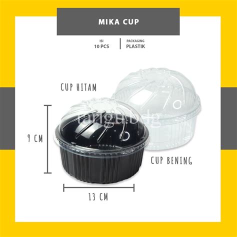 Jual MIKA CEMBUNG 10PCS MIKA KUE SIFON CAKE PLASTIK MIKA KUE BOLU