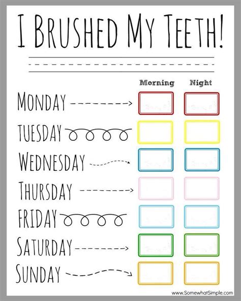 Brush Teeth Checklist Kids Pinterest Brush Teeth Teeth And Brushes