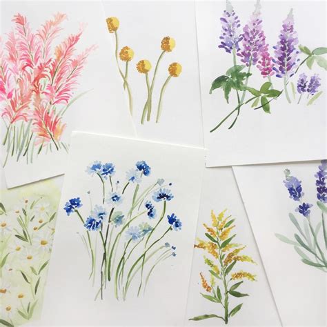 How To Paint Florals For Beginners Easy Flower Painting Wildflower