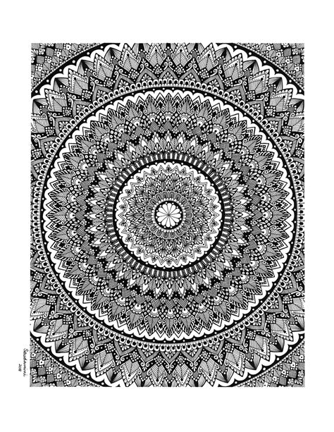 Intricate Mandala (Prints) – Saudamini Madra Designs