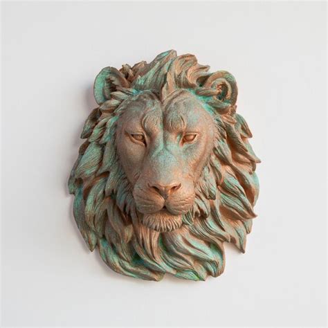 Bloomsbury Market Faux Taxidermy Lion Head Wall Décor Wayfair