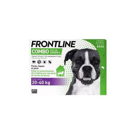 FRONTLINE Combo Chiens 20 40kg 4 Pipettes Parapharmacie Pharmarket