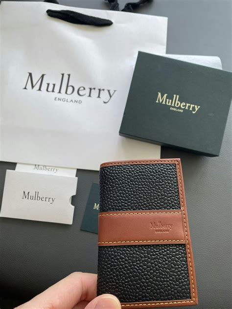 Mulberry Brand New Rare Classic Iconic Leather Bi Folder Card Wallet