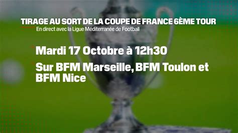 Suivez Le Tirage Au Sort Du 6e Tour De La Coupe De France Pour La Ligue