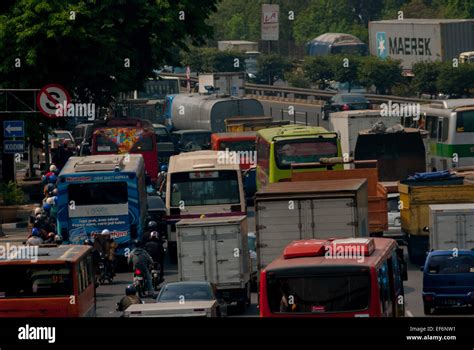 Road Traffic In Jakarta Indonesia Stock Photo Alamy