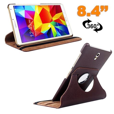 Housse Samsung Galaxy Tab S Pouces Sm T Support Tui Marron