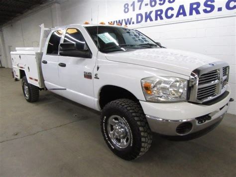 2007 Dodge Ram 3500 Quad Cab 4x4 Cummins Diesel Service Body Utility Bed