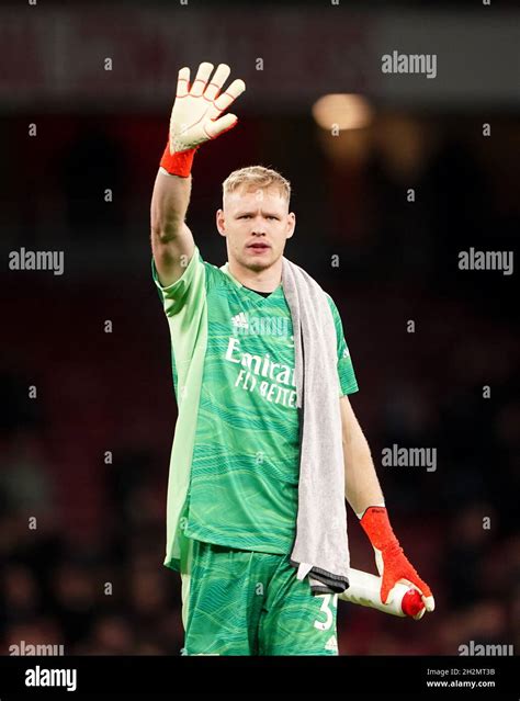 Arsenal Goalkeeper Aaron Ramsdale During The Premier League Match At