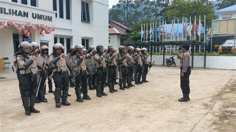 Pengamanan Pilkades 2023 Dan Pemilu 2024 Polres Toba Latihan Dalmas