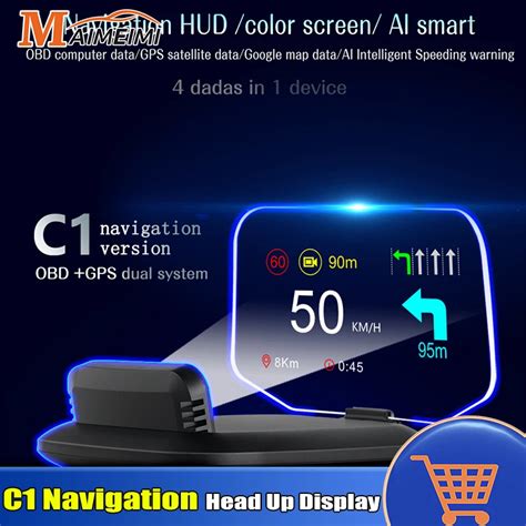 Hud Obd Gps Bluetooth I In Mh C Navigasyon Projeksiyon Uyumlu