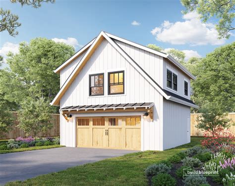 Modern Garage With Loft