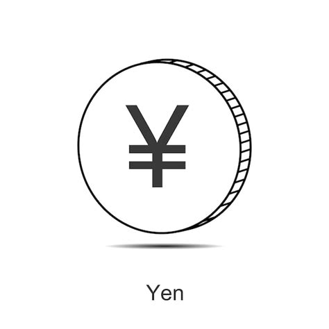 Premium Vector Japanese Yen Coin Icon Vector Illustration Eps