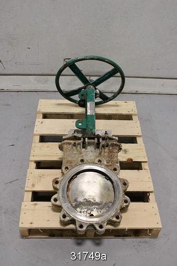 Used Rovalve S A Mss Hand Operated Knife Gate Valve For