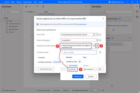 Extraer páginas de PDF con Power Automate Desktop MiguelTroyano