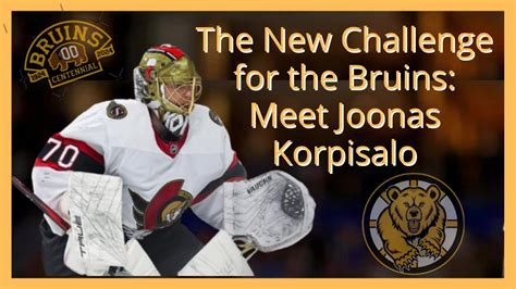 The New Challenge For The Bruin Meet Joonas Korpisalo YouTube