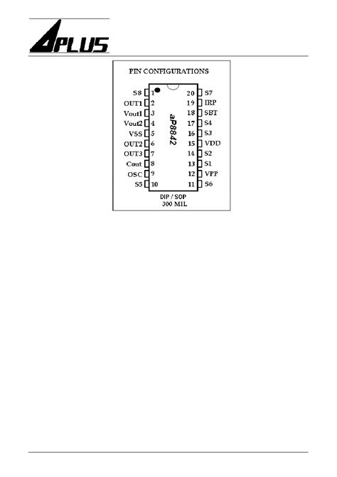 AP8842 datasheet(13/14 Pages) APLUS | 42 sec VOICE OTP