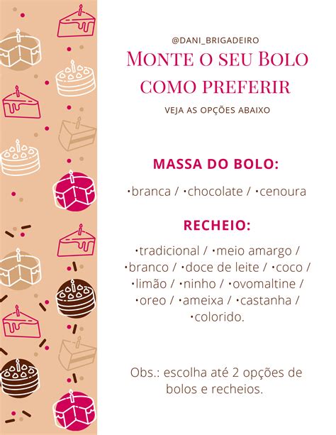 Dani Brigadeiro Bolos Tortas