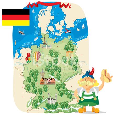 German Cartoon Map