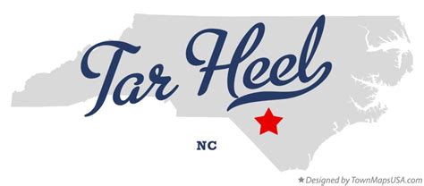 Map of Tar Heel, NC, North Carolina