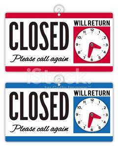 Closed Sign Stock Clipart | Royalty-Free | FreeImages