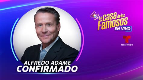 Alfredo Adame Es El Nuevo Confirmado Para La Casa De Los Famosos En Su