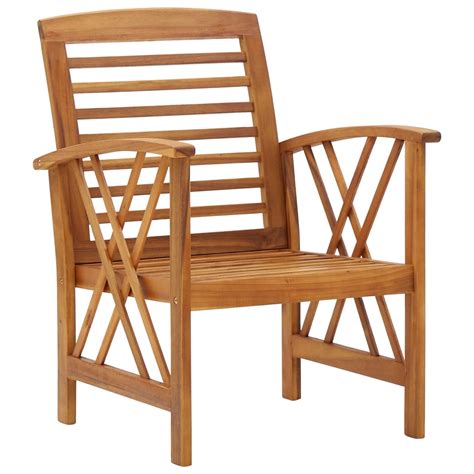 Fdit Chaises De Jardin 2 Pcs Bois D Acacia MassifFDI7063373606203