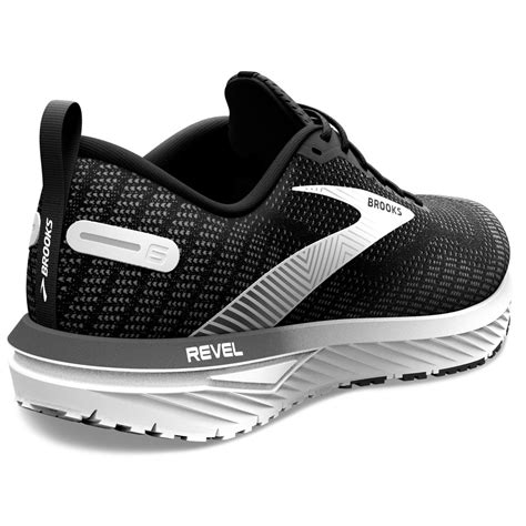 Brooks Revel 6 Womens Running Shoes Black Blackened Pearl White