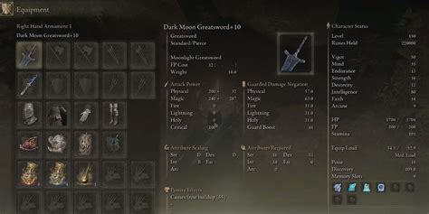 Elden Ring: Best Dark Moon Greatsword Build