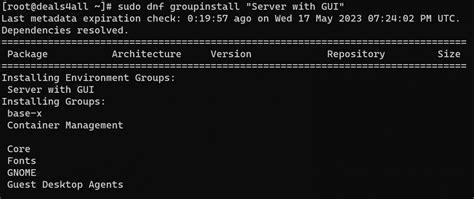 Install Gnome Gui Shell On Almalinux Instruction