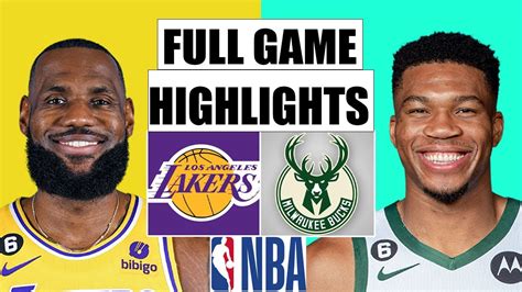 Los Angeles Lakers Vs Milwaukee Bucks Full Game Highlights Dec 02