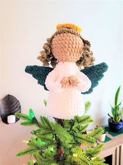 Angel, Angel Christmas Tree Topper Crochet Pattern, Instant Download ...