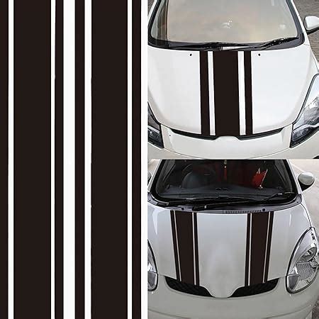 Amazon Gkmow Pcs Car Hood Stickers Modified Racing Vinyl Stripe