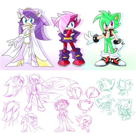 Sonic Underground Redesign Doodle By Y Firestar On Deviantart Sonic Underground Sonic Art