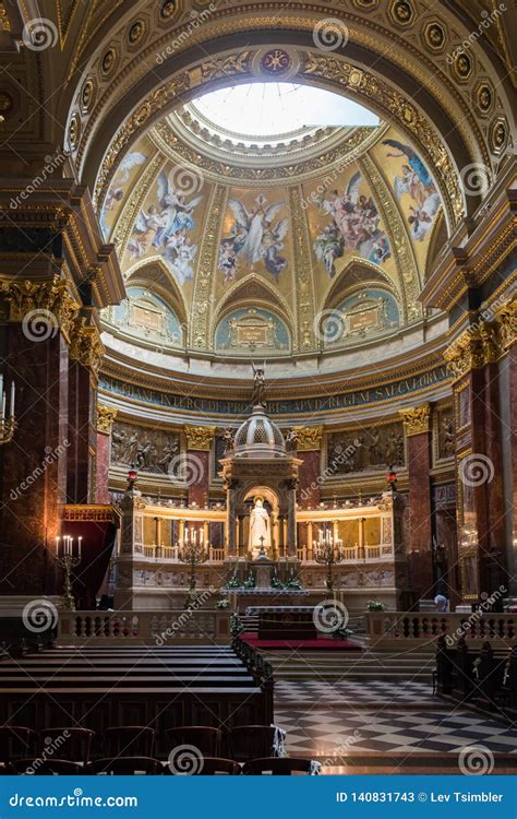 St Stephen S Basilica In Budapest Hungary Editorial Stock Photo