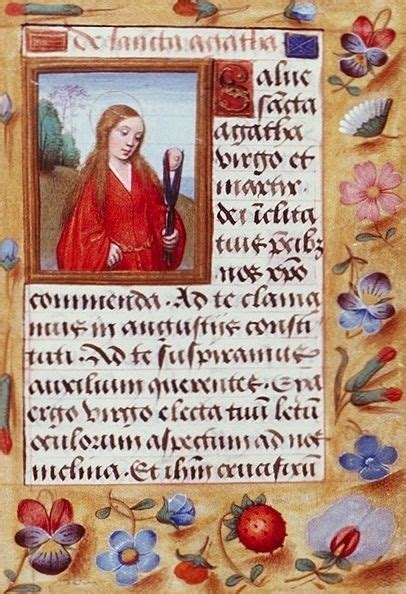 Sainte Agathe Vierge Et Martyre Regnum Galliae Regnum Mariae