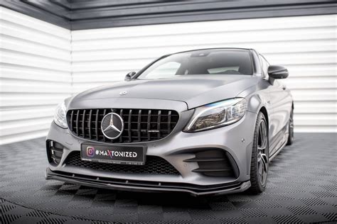 Front Splitter V Mercedes Amg C Coupe Sedan Estate C W