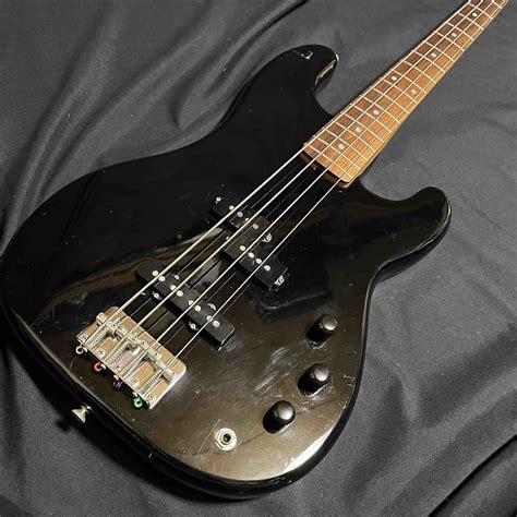 Fender Japan Precision Bass Pj 455 1987 Black Mij Fujigen Reverb