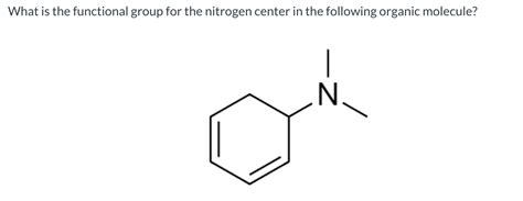 Nitrogen Functional Groups Organic Chemistry