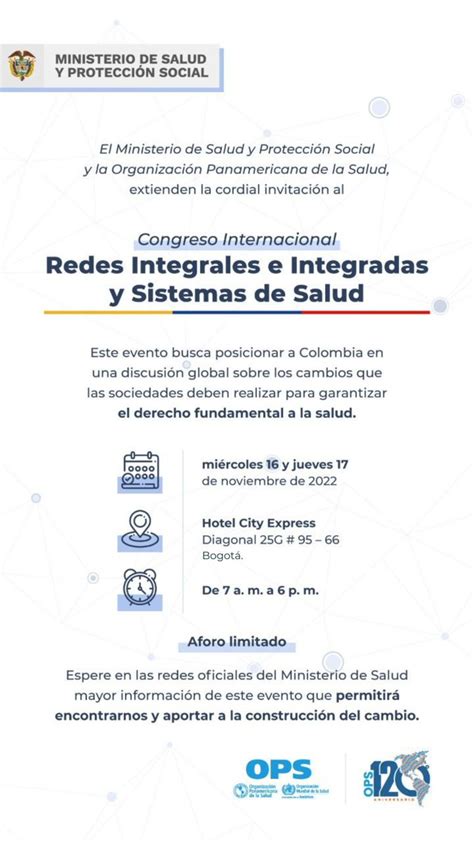 Ops Oms Colombia On Twitter Rt Minsaludcol Participa Del Congreso