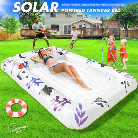 DeeprBetter Inflatable Tanning Pool Lounger Float For Adults 80 X 54