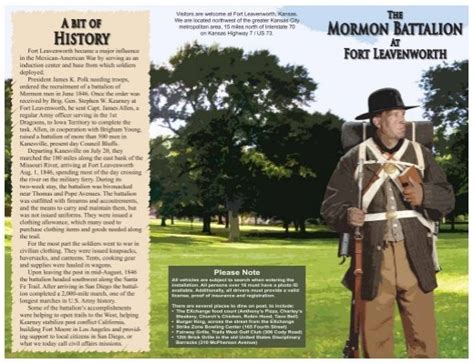 Mormon Battalion Usag Fort Leavenworth U S Army