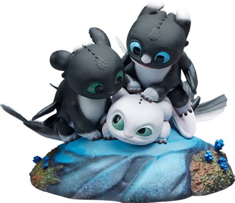 How To Train Your Dragon Dart With Pouncer And Ruffrunner Statue